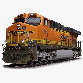 GE ES44AC Locomotive BNSF 3D model